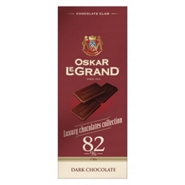 Коллекционный горький шоколад Oskar Le Grand 82%, 82г
