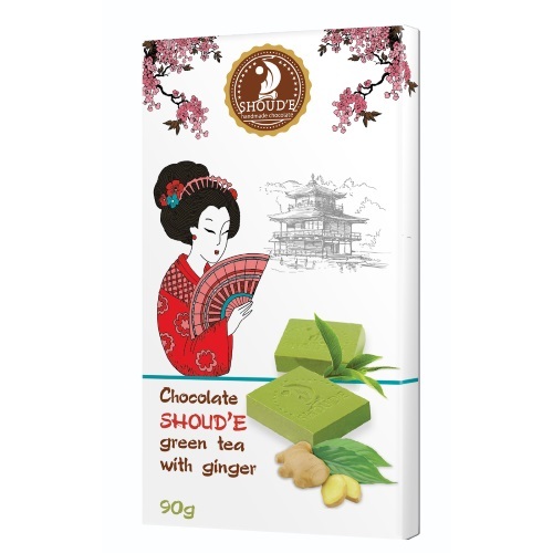  Шоколад «Зелений чай з імбиром», 90г