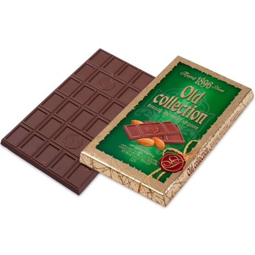  Шоколад ХБФ «Old collection» молочний з мигдалем, 200г