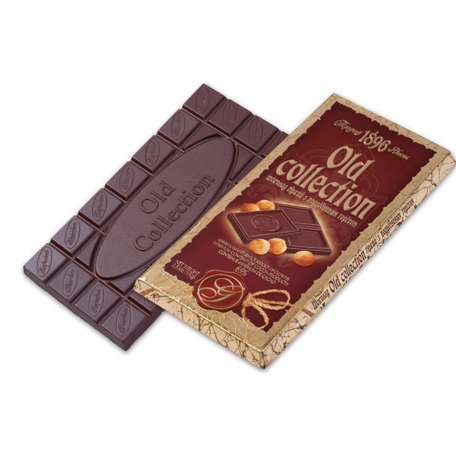  Шоколад ХБФ «Old collection» гіркий з подрібненим горіхом, 100г