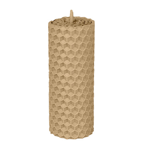  Свічка з вощини бежева, 8*3