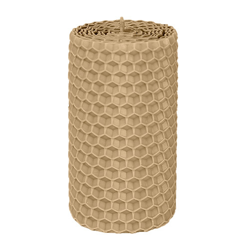  Свічка з вощини бежева, 8*4,5