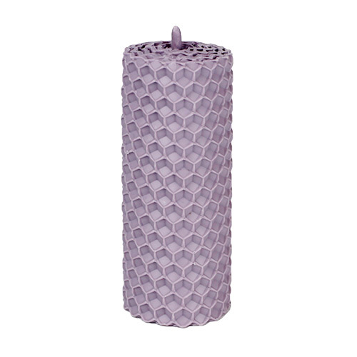  Свічка з вощини лавандова, 8*3