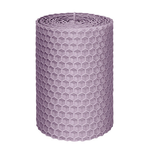  Свічка з вощини лавандова, 8*5,5