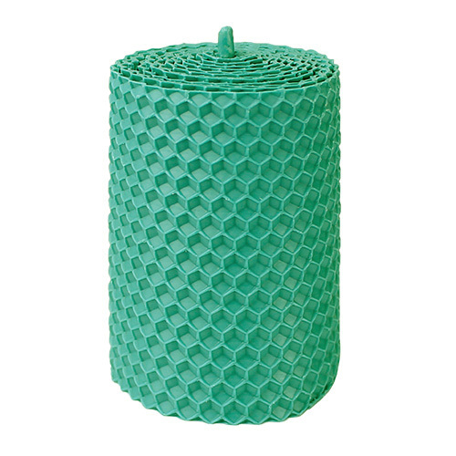  Свічка з вощини бірюзова, 8*5,5