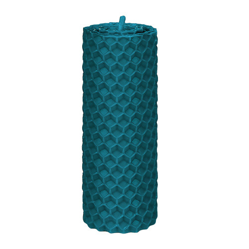  Свічка з вощини синя, 8*3