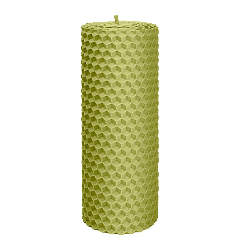  Свічка з вощини оливкова, 13*4,5