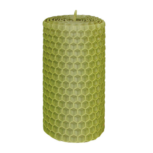  Свічка з вощини оливкова, 8*4,5