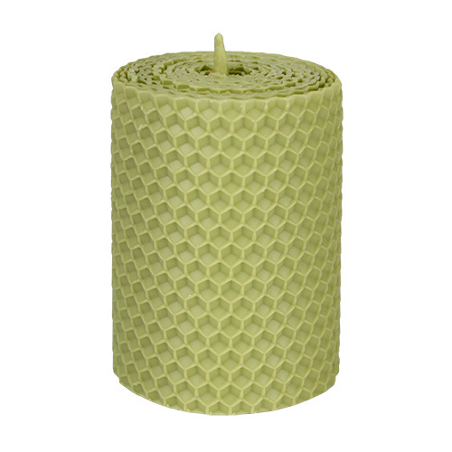  Свічка з вощини оливкова, 8*5,5