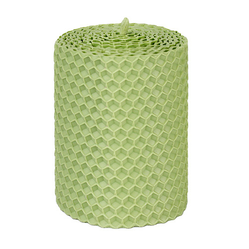  Свічка з вощини фісташкова, 8*5,5