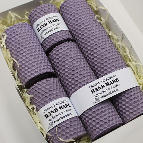  Набір свічок №1 лавандовий