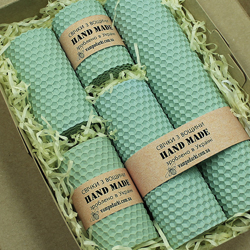  Набір свічок №1 лазурний