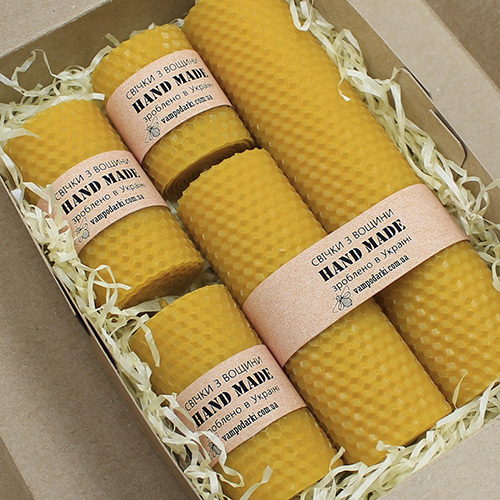  Набір свічок №1 натуральний