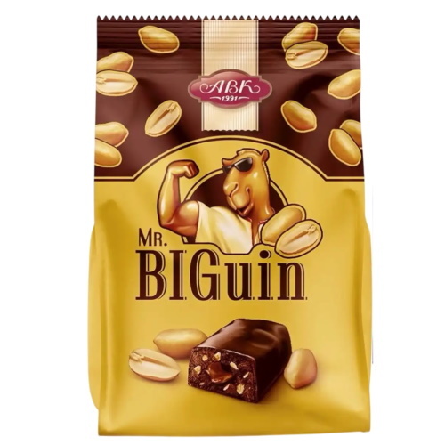  Конфеты АВК Mr.BIGuin с арахисом 165 г