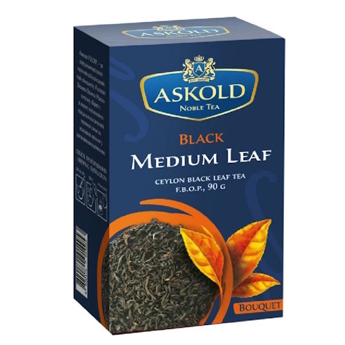  Чай Askold черный байховый цейлонский листовой, 90г