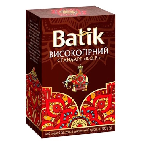 Чай черный Batik Высокогорный В.А.Р., 100г