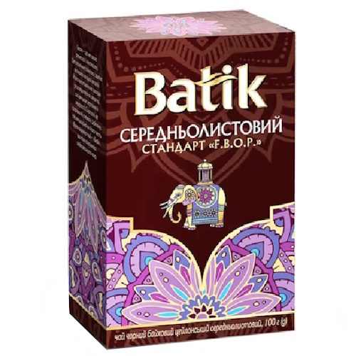  Чай черный Batik среднелистовой F.B.O.P, 100г